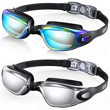 Aegend Swim Goggles with UV Protection & Anti-Fog