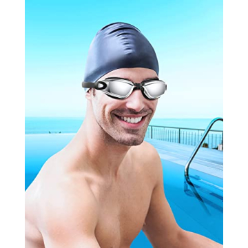 Aegend Swim Goggles with UV Protection & Anti-Fog