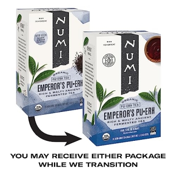 Numi Organic Emperor's Pu-erh Tea Aged Fermented Black Tea