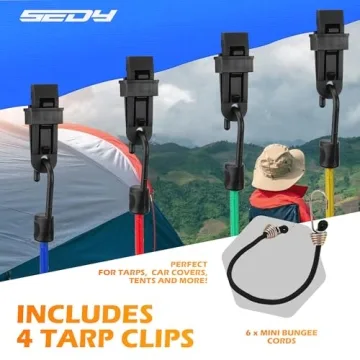 60-Piece Heavy Duty Bungee Cords Assorted Sizes for All Uses