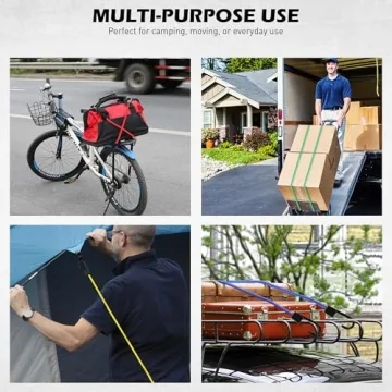 60-Piece Heavy Duty Bungee Cords Assorted Sizes for All Uses