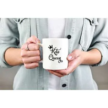 Funny Diet Coffee Mug by Crazy Cool Mugs | Keto Queen 11 Ounce
