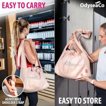 Stylish OdyseaCo Small Gym Bag for Women - Waterproof
