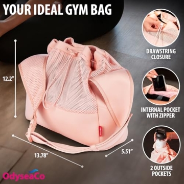 Stylish OdyseaCo Small Gym Bag for Women - Waterproof
