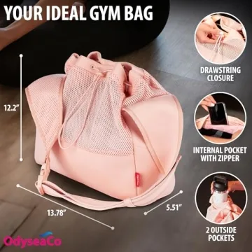 Stylish OdyseaCo Small Gym Bag for Women - Waterproof