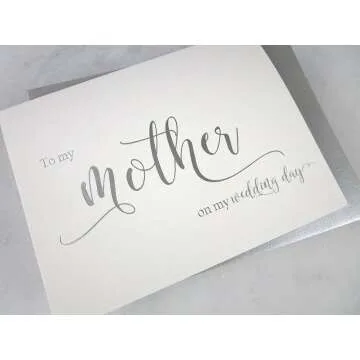 Silver Foil Wedding Day Cards Set of 2 with Envelopes