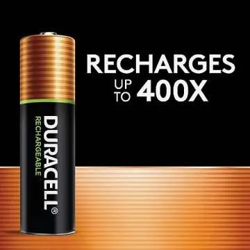 Duracell CEF27 ION SPEED 4000 Hi-Performance Charger, Includes 2 AA and 2 AAA NiMH Batteries