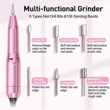 20000RPM Electric Nail Drill for Professionals and Beginners