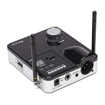 Samson Airline 99m Fitness Headset System, Black, K Band: 470–494 MHz