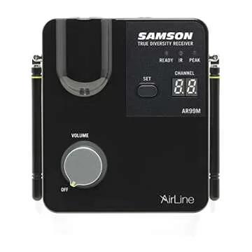 Samson Airline 99m Fitness Headset System, Black, K Band: 470–494 MHz