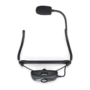 Samson Airline 99m Fitness Headset System, Black, K Band: 470–494 MHz