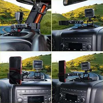 BESTAOO JK Dash Phone Holder for Jeep Wrangler