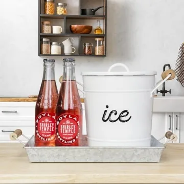 Stylish Galvanized Farmhouse Trays Set for Home & Events