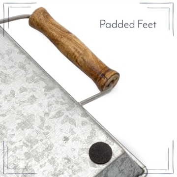 Stylish Galvanized Farmhouse Trays Set for Home & Events