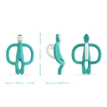 Matchstick Monkey | Monkey Teether | Teething Toy for Babies | Green | Baby Toys 6 to 12 Months | Ge...
