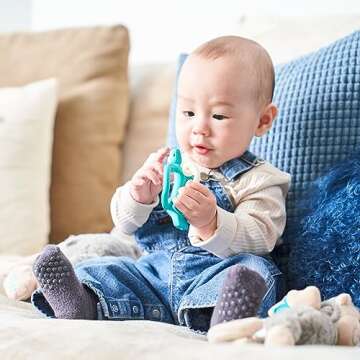 Matchstick Monkey | Monkey Teether | Teething Toy for Babies | Green | Baby Toys 6 to 12 Months | Gently Massages Infants Gums | Different Textures to Sooth Baby Teething Pains | Dishwasher Suitable