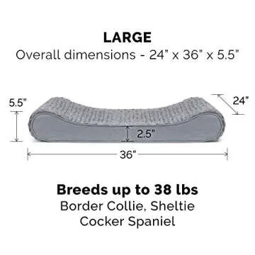 Furhaven Orthopedic Dog Bed for Medium/Large Dogs