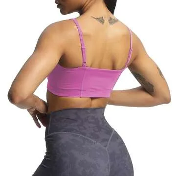 Stylish Aoxjox Women's Bandeau Sports Bra for Yoga