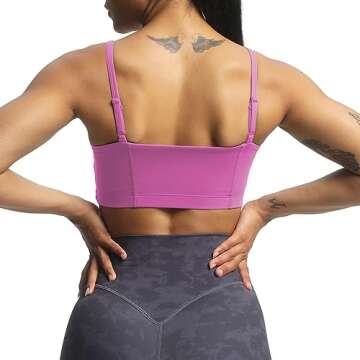 Stylish Aoxjox Women's Bandeau Sports Bra for Yoga