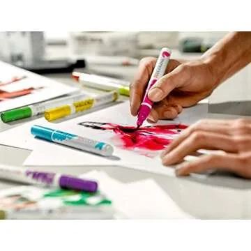 Royal Talens - Ecoline Liquid Watercolour Drawing Painting Brush Pens - Set of 5 in Plastic Wallet - Pastel