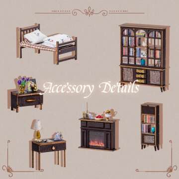 Marycele Book Nook Kit for Adults Teens, 3D Puzzles for Adults Bookshelf Decor, Wooden Booknook with Sensor Light, DIY Kits for Adults Crafts, Christmas Birthday Gifts for Him (Booknook Secret Castle)