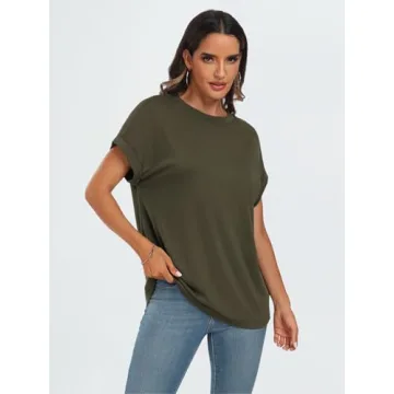 Trendy AUTOMET Women's Summer Crewneck T-Shirt