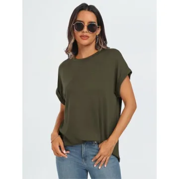 Trendy AUTOMET Women's Summer Crewneck T-Shirt