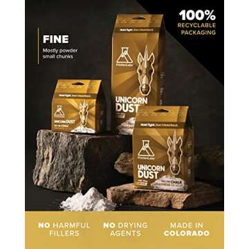 Friction Labs Unicorn Dust 5oz (142g) - Fine Texture - The New Standard in Chalk for Rock Climbing, Crossfit, and Powerlifting, Chalk White (FBA_FL-CHALK-UD-05)