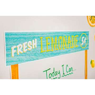 Teacher Created Resources Lemon Zest Lemonade Stand Bulletin Board Set for Learning Activities