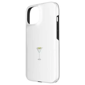 iPhone 15 Funny Martini Lover Glass Dirty Martini Case