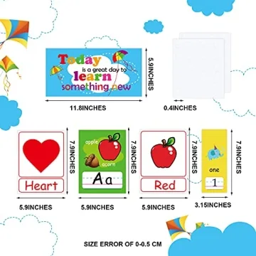 58 Vibrant Educational Preschool Cards for Learning