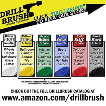 Drillbrush Yellow Shower Cleaning Rotary Brush Kit
