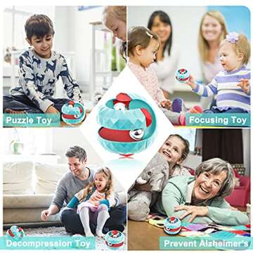 TRACYCY Orbit Ball Toy - Fun Fidget Stress Relief Game