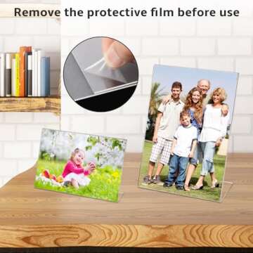 XSMYXSY 15 Pack Acrylic Photo Frames for Display
