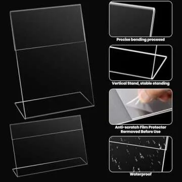 XSMYXSY 15 Pack Acrylic Photo Frames for Display