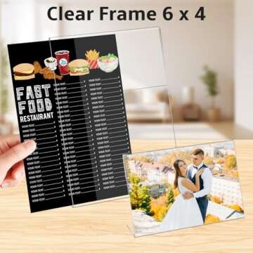 XSMYXSY 15 Pack Acrylic Photo Frames for Display