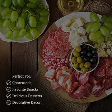 Happy Hippo 12" Marble & Wood Charcuterie Board