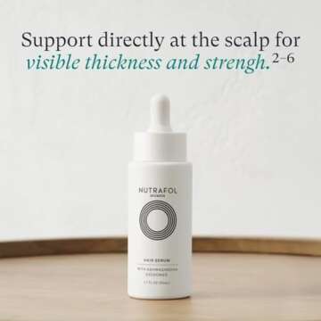 Nutrafol Postpartum Hair Growth Supplements and Hair Serum, Clinically Tested for Visible Thickness and Strength - 1 Month Supply, 1.7 Fl Oz Bottle