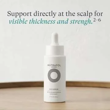 Nutrafol Postpartum Hair Growth Supplements and Hair Serum, Clinically Tested for Visible Thickness and Strength - 1 Month Supply, 1.7 Fl Oz Bottle