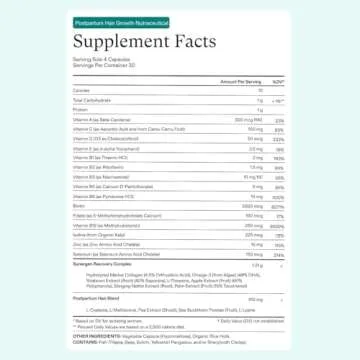 Nutrafol Postpartum Hair Growth Supplements and Hair Serum, Clinically Tested for Visible Thickness and Strength - 1 Month Supply, 1.7 Fl Oz Bottle