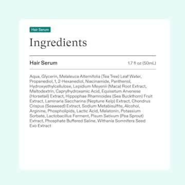 Nutrafol Postpartum Hair Growth Supplements and Hair Serum, Clinically Tested for Visible Thickness and Strength - 1 Month Supply, 1.7 Fl Oz Bottle