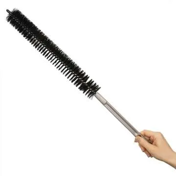 25 Inch (64cm) Flexible Lint Remover Cleaning Coil Brush for Dryers, Radiators, Refrigerators, Baseboards, and Other Special tasks. Coil Grill Brush by KONEX