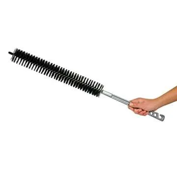 25 Inch (64cm) Flexible Lint Remover Cleaning Coil Brush for Dryers, Radiators, Refrigerators, Baseboards, and Other Special tasks. Coil Grill Brush by KONEX