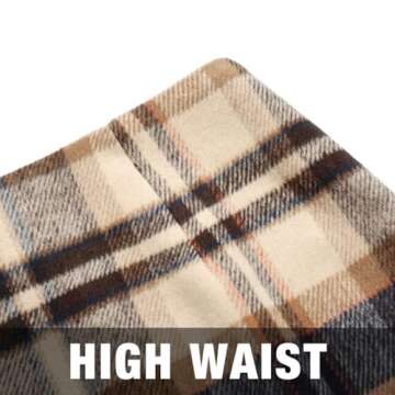 IDEALSANXUN High Waist Plaid Mini Skirt for Women 2022