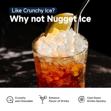 EUHOMY Nugget Ice Maker - Sonic Ice Machine