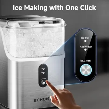 EUHOMY Nugget Ice Maker - Sonic Ice Machine