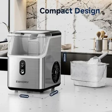 EUHOMY Nugget Ice Maker - Sonic Ice Machine