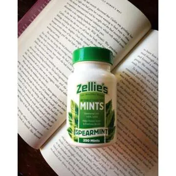 Zellie's | 100% Xylitol Sugar Free Spearmint Breath Mints | Non-GMO, Low-Calorie, Gluten Free, Vegan & Kosher Mints (250 Count - Pack of 1)