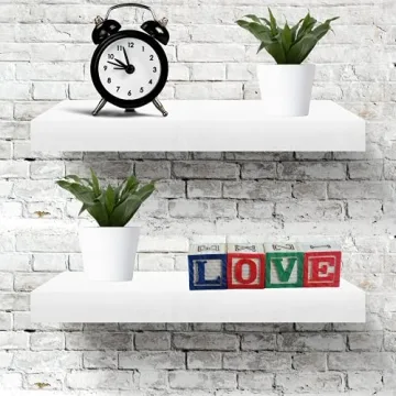 Ikea Floating Wall Shelf (4, White) for Chic Storage Solutions