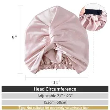 ZIMASILK 22 Momme Pure Silk Sleep Cap for Hair Care
